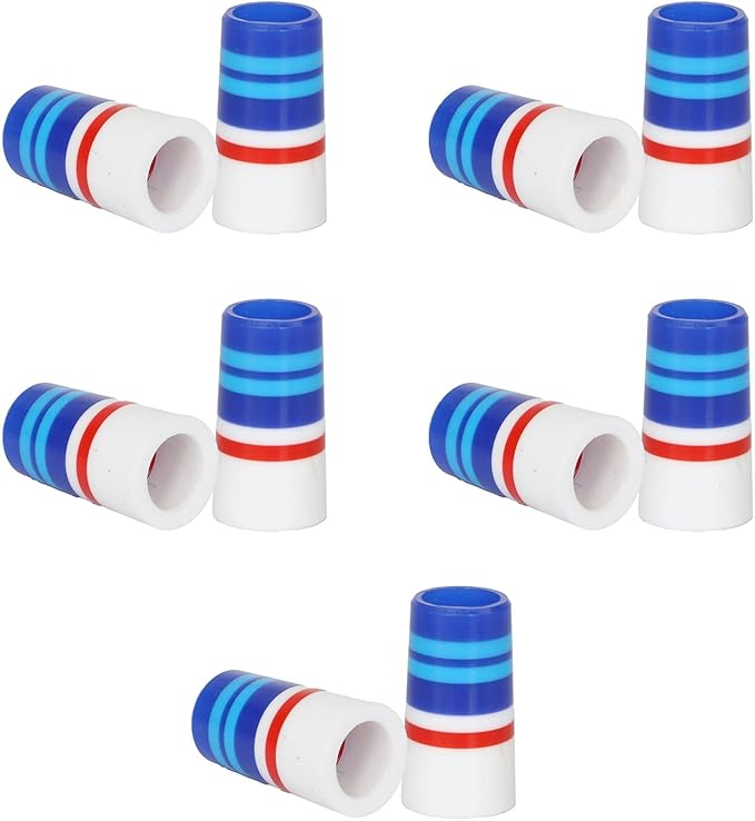 10 Pcs Golf Ferrules,Golfing Club Ferrules Colorful Golfing Iron Ferrules Fit 0.35Inch Tapered Steel Shafts