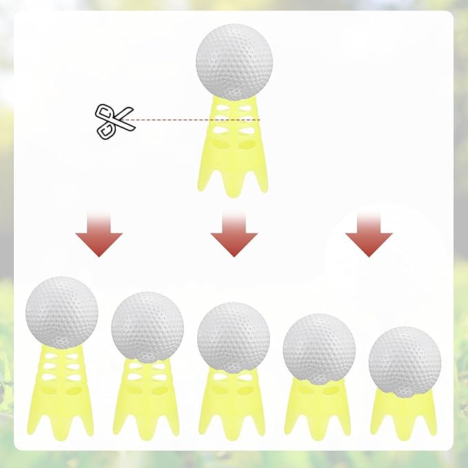 Golf Simulator Tees - Plastic Golf Tees Use for Home & Outdoor & Indoor Driving Range & Winter Turf