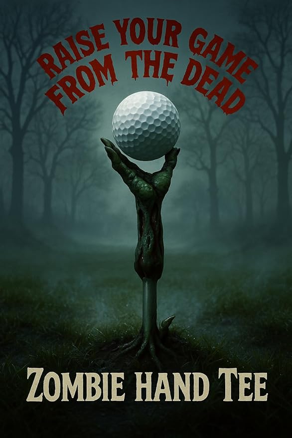 Plastic Golf Tees,Zombie Hand 5 Pieces Tees, novalty Golf tees, 2 3/4 Fun tees.