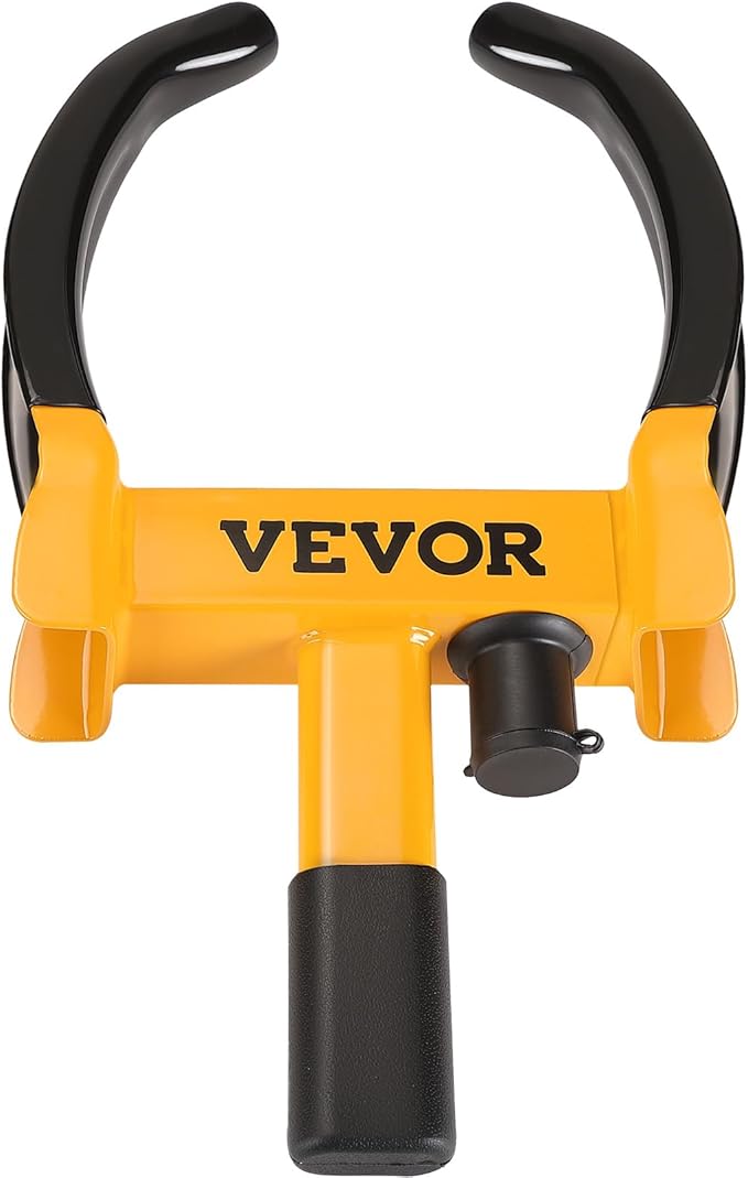 VEVOR Universal Wheel Clamp Lock, 2 Pack Adjustable Anti-Theft Tire Lock, Heavy-Duty Steel for ATV SUV Car Golf Cart Boats Motorcycles, with 6 Keys
