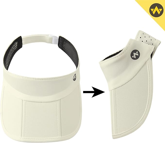 WANDER Sports Sun Visor Hats Adjustable Running Golf Tennis Mesh Folding Cap for Women Men
