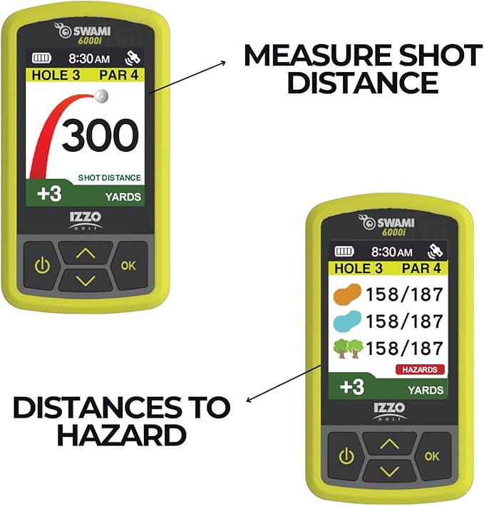 Izzo Swami Golf GPS Rangefinder - Color Display & Scorekeeper