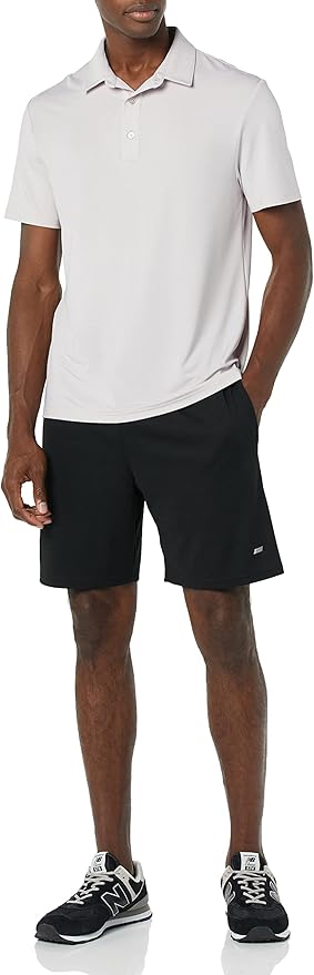 Amazon Essentials mens Slim-Fit Quick Dry Tech Stretch Lightweight Golf Polo Shirt