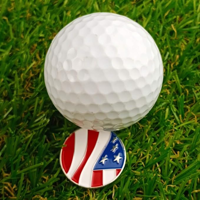 Golf Ball Markers with Hat Clips Value Sets for Men Women Golfer, Removable Attaches Easily to Golf Cap Premium Gifts