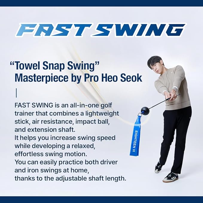 Fast Swing Golf Trainer Speed Distance Training Aid for Long Drives Pro Heoseok