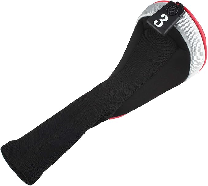 Andux 6pcs/Set Golf Club Head Covers Woods Drivers Fairway Hybrid Set Long Neck (3 Hybrid + 3 Woods)
