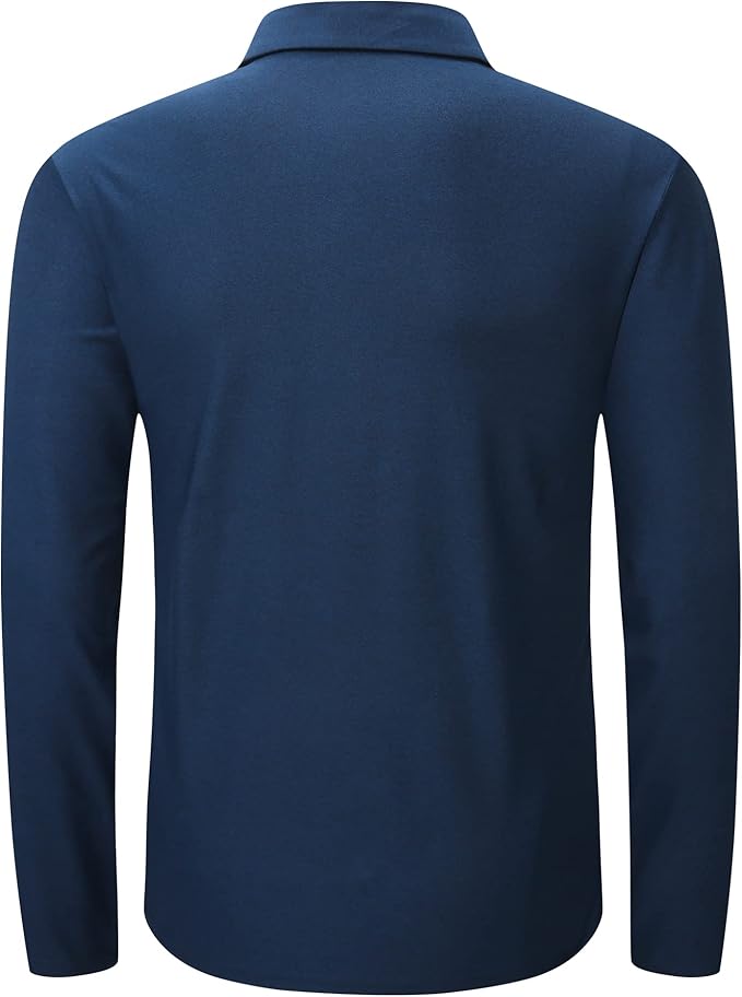 Alex Vando Mens Golf Shirt Moisture Wicking Quick-Dry Short Sleeve Casual Polo Shirts for Men