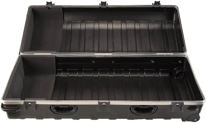 SKB Staff ATA Hard Shell Plastic Golf Travel Case for Cart Bags with Wheels - Heavy-Duty Rolling Club and Driver Carrier for Airline Transport, Impact-Resistant with TSA Locking Latches