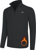 Willit Men's Fleece Pullover Winter Shirts Long Sleeve Quarter Zip Cold Weather Golf Hiking Casual Warm Shirts