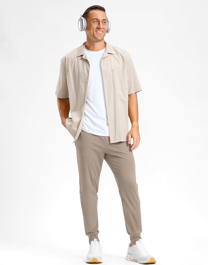 G Gradual Men's Golf Joggers Pants with Zipper Pockets Stretch Sweatpants Slim Fit Track Pants Joggers for Men Work Running
