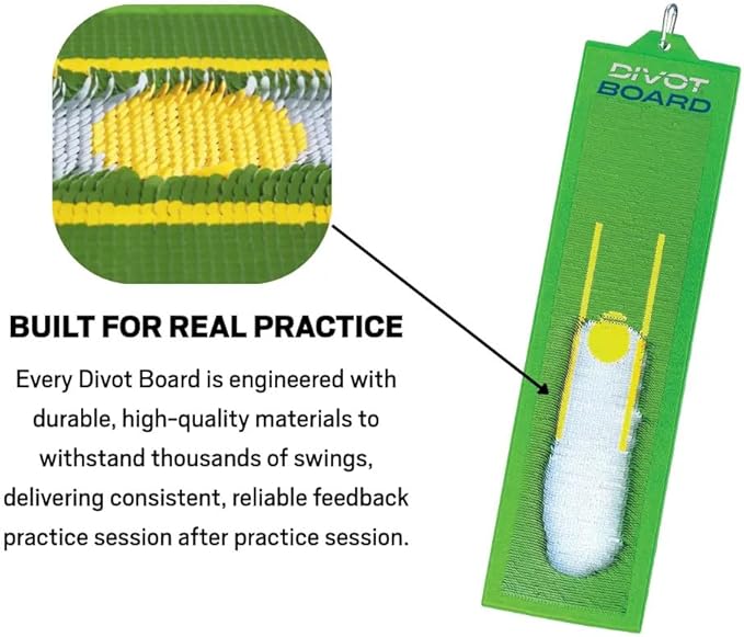 Divot Board - The Original Patented Low Point and Swing Path Trainer - Instant Feedback. Anytime. Anywhere - See Your Swing Path and Learn Every Time You Hit The Ball!