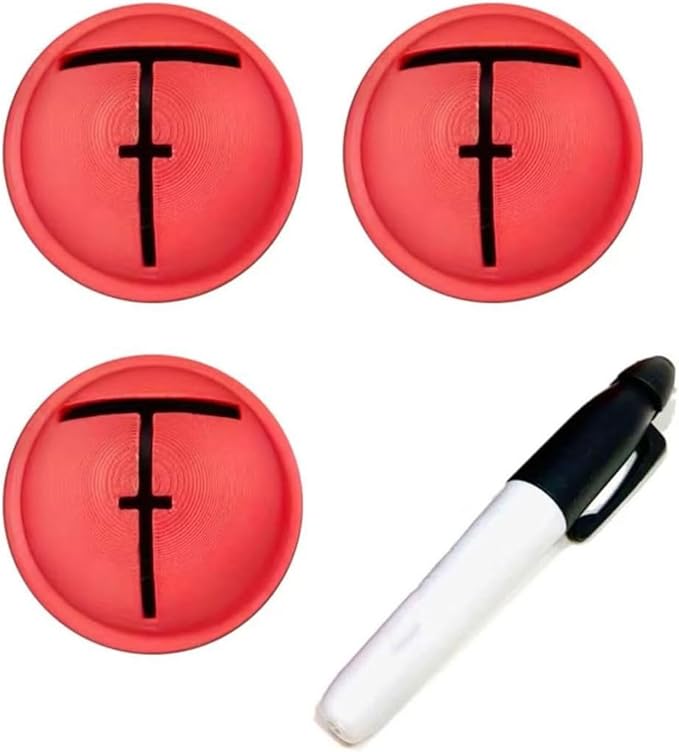 Golf Trainings Alignment Aid for Ball Positioning Accuracy Light Weight Practice Accessory Nonslip Golf Trainings Templates