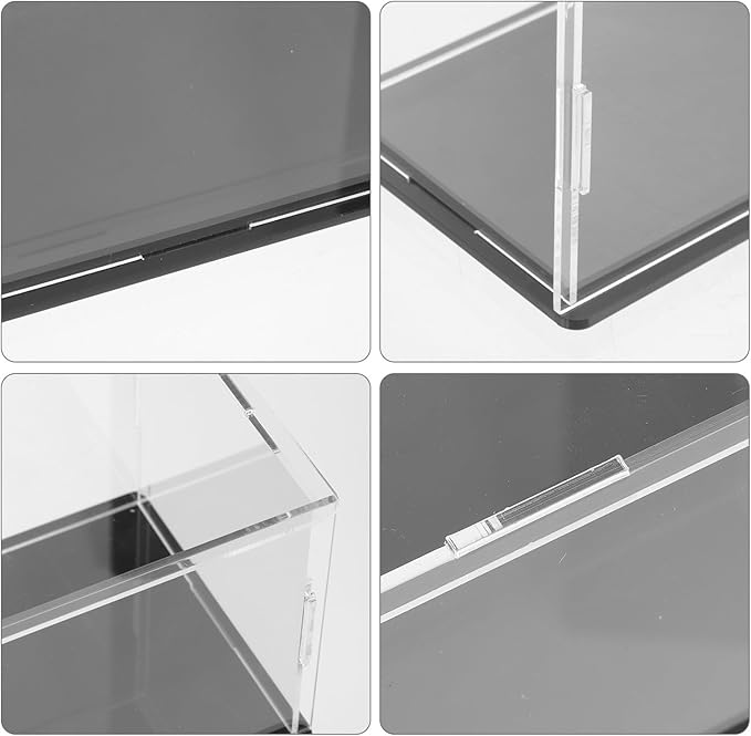 Wakauto Acrylic Golf Ball Display Case Dustproof Transparent Holder Compact Storage Box for Home and Office Decorative Softball Accessory
