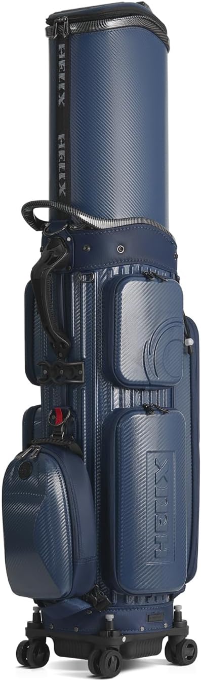 HELIX Hard Shell Golf Travel Bag with Wheels, 2-in-1 Travel Golf Case & Daily Cart Bag, Durable PC Material
