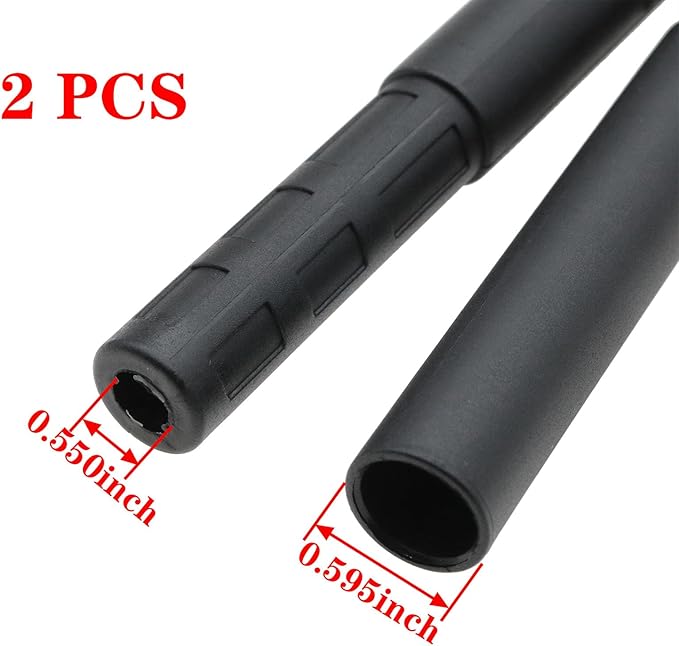 2PCS 0.55 Inch Golf Club Extender Graphite Shaft Extension for Putter Iron and Golf Club Body