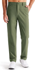 Libin Men's Golf Pants Classic Fit Flat Front Work Dress Pants 29" 31" 33" Stretch Casual Pants Lightweight with Pockets