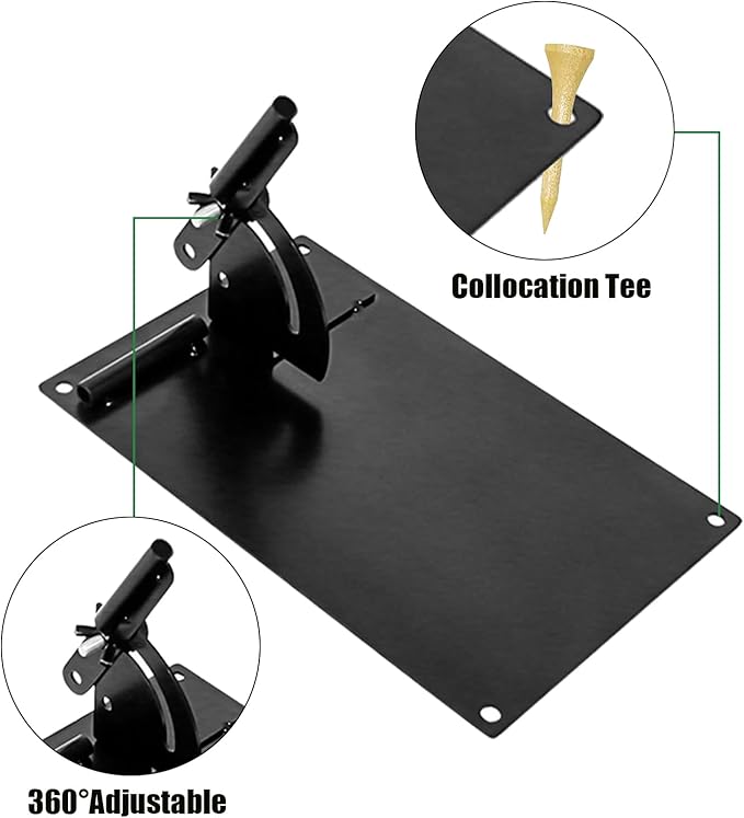 Golf Alignment Stick - Angle Holder, Swing Plane Trainer Plate, Adjustable Practice Tool, Durable Training Equipment | Professional Golf Swing Aid for Men, Women, Outdoor Practice Range, Accuracy