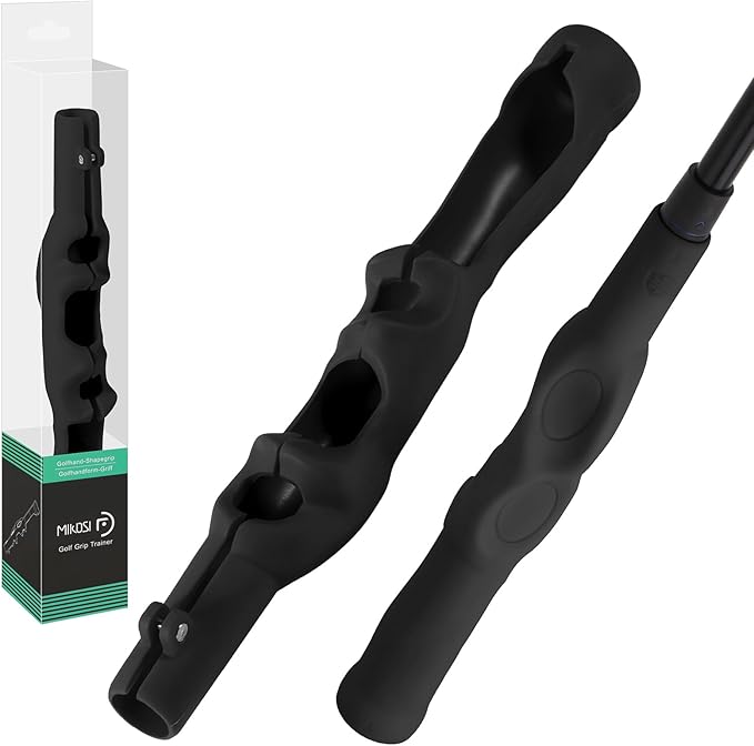 Golf Grip Trainer, Golf Grip Training Aid for Correct Hand Positioning, Removable Swing Grip for right Golfers