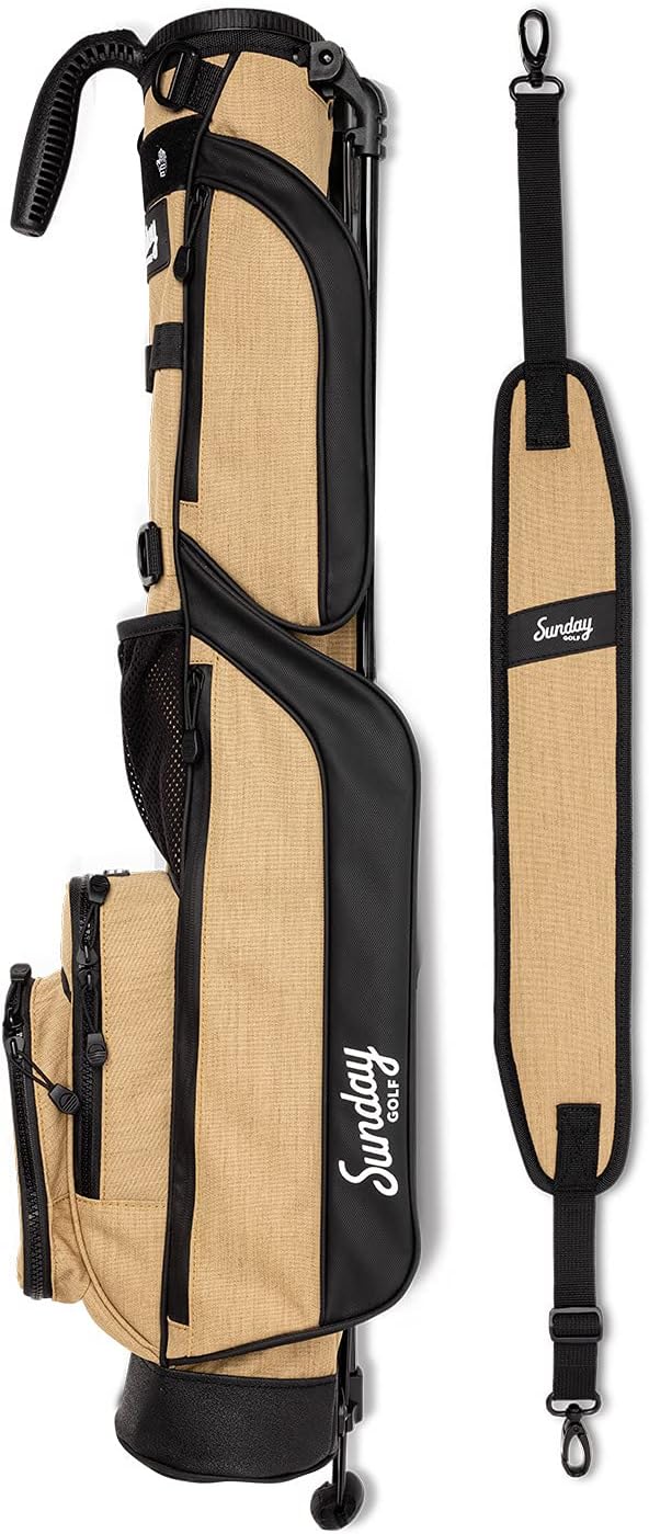 The Original Sunday Golf Loma Bag – Lightweight Golf Bag with Strap & Stand, Easy to Carry Pitch n Putt Stand Bag for Driving Range, Par 3 & Executive Courses, 31 Inches
