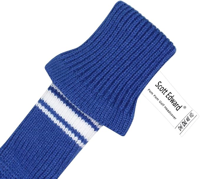 Scott Edward Knit Wood Golf Club Head Covers 4 Pieces Knitted Item Fit Over Well Driver Wood(460cc) Fairway Wood and Hybrid(UT)