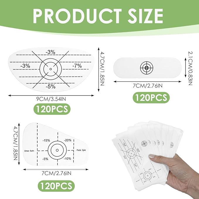 360 Pcs Golf Impact Tape Set, Sweet Spot Training Stickers for Woods, Irons and Putters, Impact Labels for Swing Consistency, Distance Control, and Ball Striking for Golf Beginners and Fans