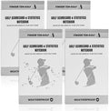 FINGER TEN Golf Scorecard Book Stats Statistics Log Notebook Waterproof Paper Value 1/2/4/8 Pack, Fit Golf Score Card Holder Cover