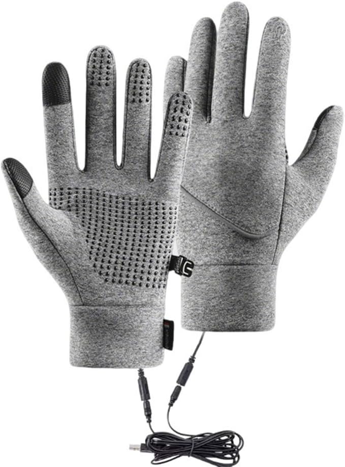 Heated Gloves for Men and Women, Winter Full Finger Hand Warmers Heated Gloves for Skiing Cycling Golf Hiking