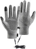 Heated Gloves for Men and Women, Winter Full Finger Hand Warmers Heated Gloves for Skiing Cycling Golf Hiking