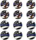 Golf Ball Markers Assorted Patterns Value Pack of 12 Golf Gifts, Golf Cap Clips and Divot Repair Tools Parter Accessories Sets for Men Women Golfer