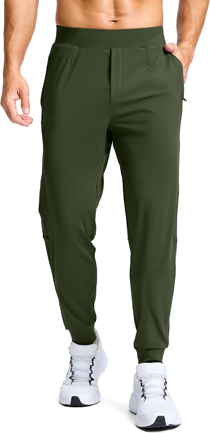 G Gradual Men's Golf Joggers Pants with Zipper Pockets Stretch Sweatpants Slim Fit Track Pants Joggers for Men Work Running