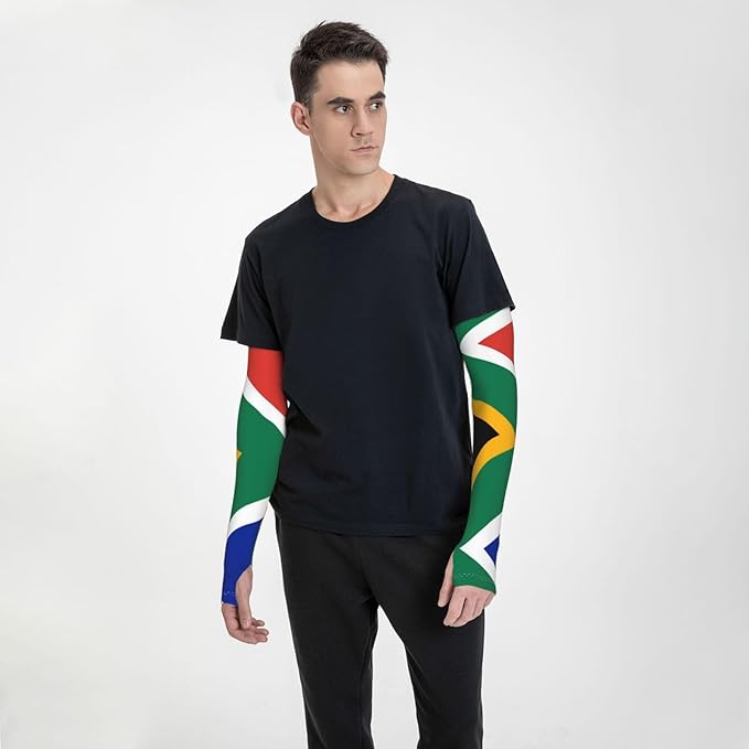 Cute Flag Arm Sleeves Cooling Sun Protection Sports Flag Sleeves for Men Women