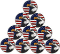 Lot of 10 Golf Ball Markers Assorted Patterns - Soft Enamel Technique