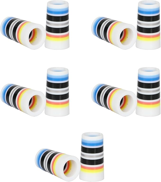 10 Pcs Golf Ferrules,Golfing Club Ferrules Colorful Golfing Iron Ferrules Fit 0.35Inch Tapered Steel Shafts