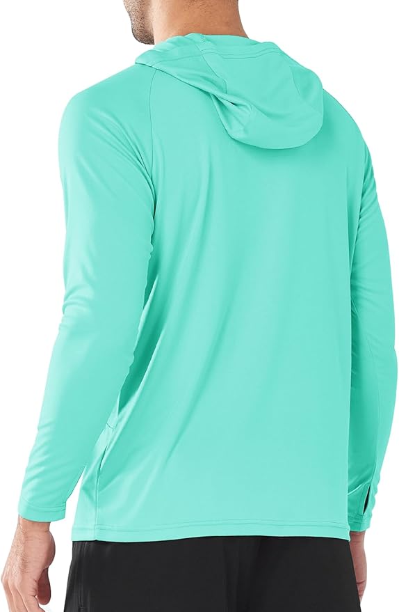 NORTHYARD Men's UPF 50+ Hoodie Shirts Long Sleeve Sun Protection Fishing Swim Beach UV SPF Rash Guard Quick Dry Lightweight