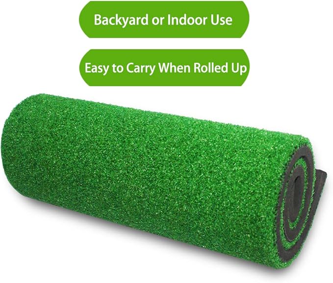 Golf Mat| Artificial Turf, Foam Bottom Golf Hitting Mat| Outdoor and Indoor Practice Golf Mat with Rubber tee for Swing and Chipping Practice