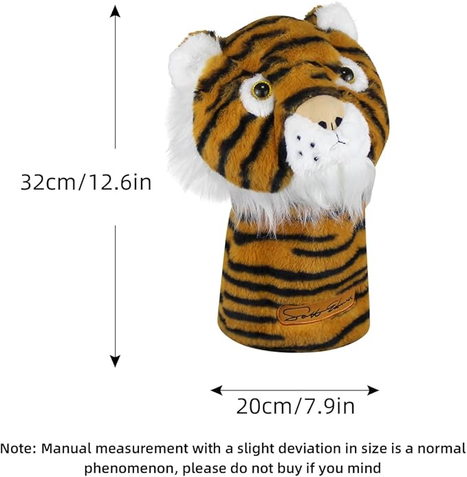 Scott Edward Golf Club Cover Fit Well for Driver or Fairway Wood Golf Club, Funny Cute Animal Design Soft Functional Golf Headcover Stylish Protection for Your Clubs for Men and Women
