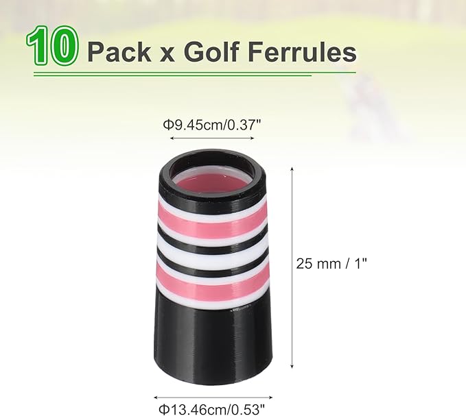 PATIKIL Golf Ferrules Tapered Golf Club Ferrules Multi-Ring Iron Ferrule Rings
