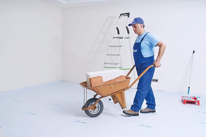 Temporary Floor Protection 36’’ x 100’ - Anti Slip, Easily Applied Save Your Time - 100% Paint Proof – Reusable Material,Coverage of 300 sqft!