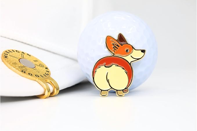 Funny Golf Ball Marker + Premium Magnetic Hat Clip | Unique Gift for Men & Women Golfers | Hilarious Golf Accessory for Any Golfer | NEW Designs!