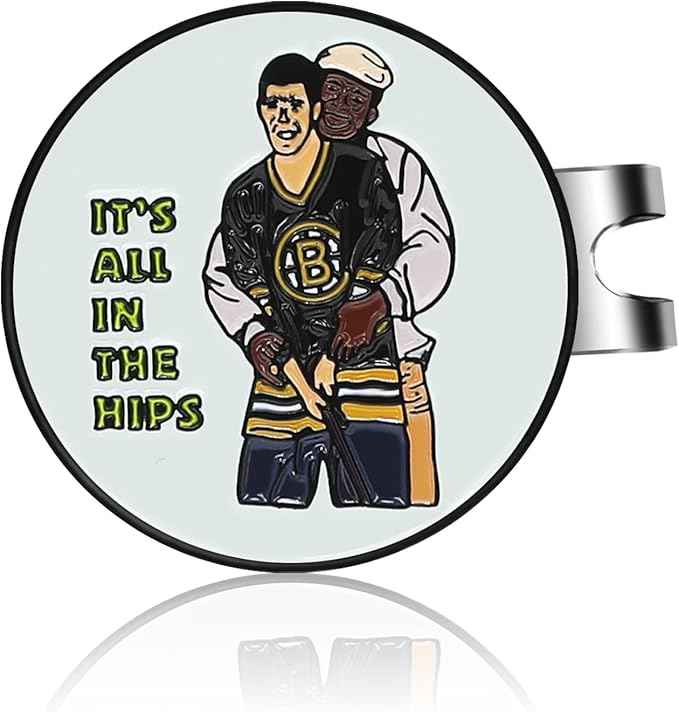 Enamel Golf Ball Marker with Magnetic Hat Clip - Funny Golf Accessories - Great Gift for Golf Lovers