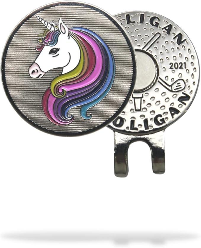 Funny Golf Ball Marker + Premium Magnetic Hat Clip | Unique Gift for Men & Women Golfers | Hilarious Golf Accessory for Any Golfer | NEW Designs!