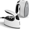 Sundu Small Iron for Clothes with Steam,Travel Iron Portable Non-Stick Soleplate Steamer for Quilting & Sewing,300 Microsteam Holes,90ml Water Tank,Lockable Safety Base