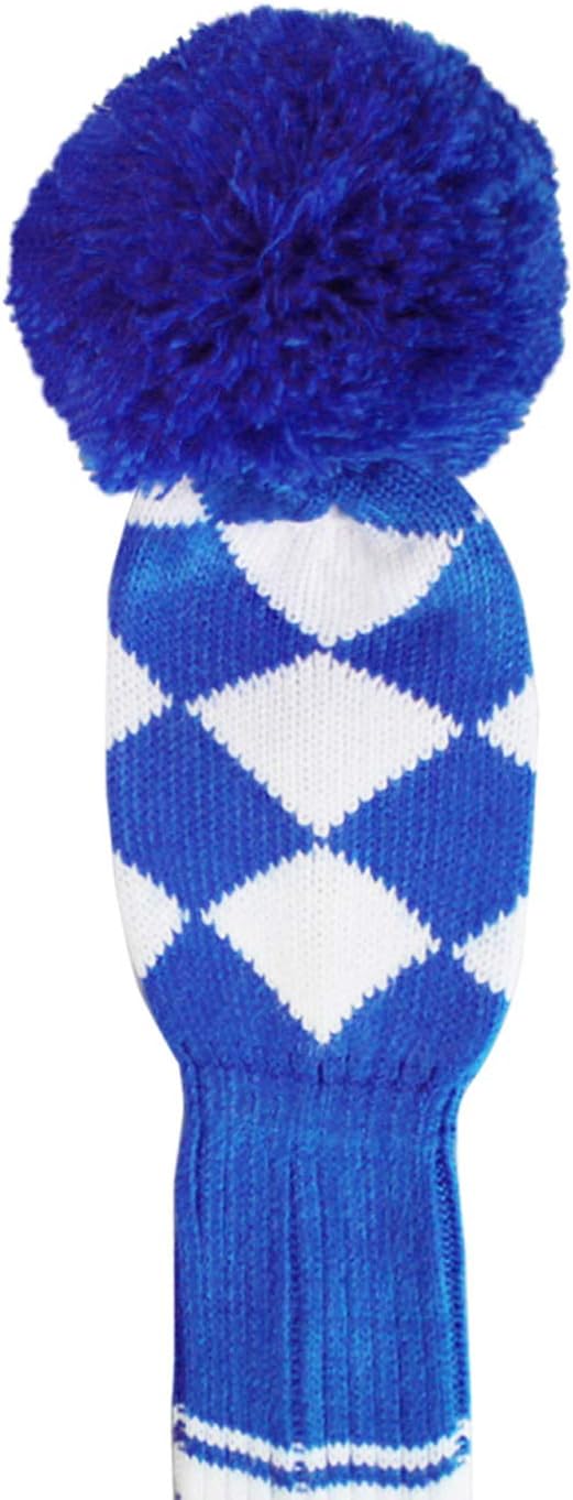 Scott Edward Knit Wood Golf Club Head Covers 4 Pieces Knitted Item Fit Over Well Driver Wood(460cc) Fairway Wood and Hybrid(UT)