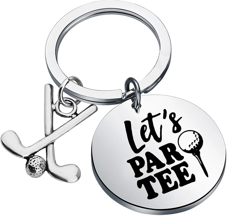 POTIY Golfer Gift Golf Keychain Charm Jewelry for The Lovers and Collectors of Golf