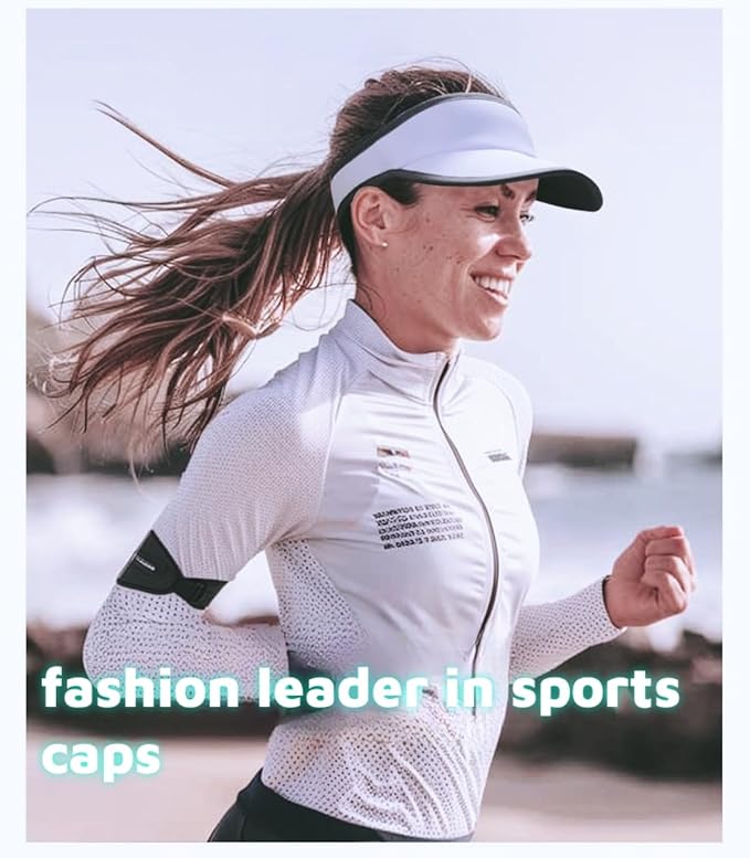 Sports Sun Visor,Baseball Hat Breathable Mesh. Adjustable Athletic Visor for Running, Tennis, Golf