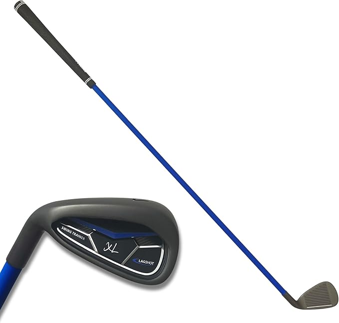 Lag Shot XL 7 Iron Swing Trainer for Taller Men – Longer, Flexible Shaft Designed for Height & Strength | Groove Tempo, Lag & Timing | Build a Whippy, Powerful Swing for Better Distance & Accuracy