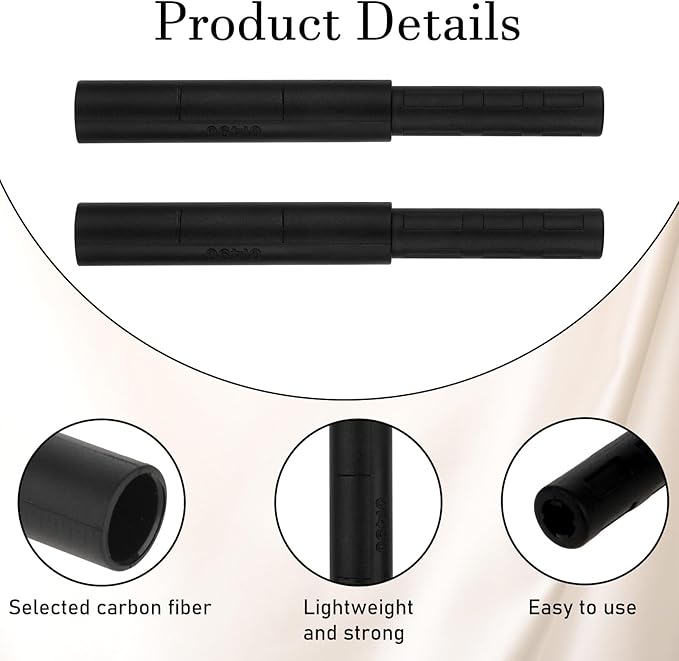 8pcs Golf Club Shaft Extension Golf Stick Extender Golfs Putter Extension Rod for Wood Putter Shaft Club Extensions for Golfs Clubs Shafts (Black)