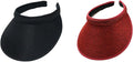 Cloth Covered Slip-On Visor for Women, Adjustable Cap Sports Sun Visors for Men