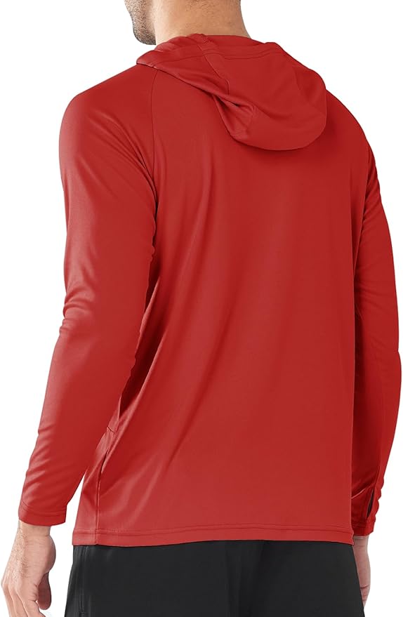 NORTHYARD Men's UPF 50+ Hoodie Shirts Long Sleeve Sun Protection Fishing Swim Beach UV SPF Rash Guard Quick Dry Lightweight