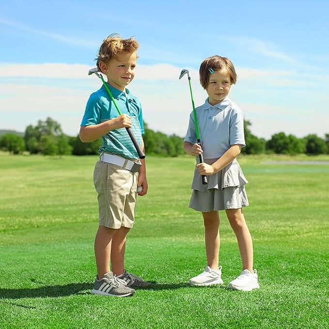 PGA Tour Youth Golf Club Set – Ages 3-5 (3’6”-4’1”) and 5-8 (4’1” - 4'8") Right and Left Handed Beginner Junior Golf Clubs with Lightweight Golf Bag, Mallet Putter, Driver by Golfgen